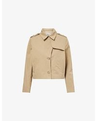 FRAME - The Short Cotton Trench Jacket - Lyst
