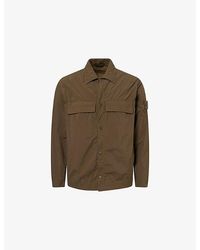 Stone Island - Ghost Smerigliato Brand-Patch Woven Jacket - Lyst