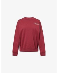 Sporty & Rich - Soho Logo-Print Cotton Sweatshirt - Lyst
