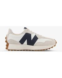 New Balance - X Casablanca 327 Perforated Leather And Suede Trainers - Lyst