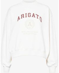 Axel Arigato - University Logo-pattern Cotton-jersey Sweatshirt - Lyst