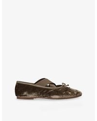Sam Edelman - Arya Velvet Ballet Flats - Lyst