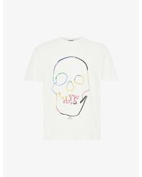 PS by Paul Smith - Big Skull Graphic-print Cotton-jersey T-shirt - Lyst