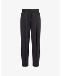 Peachy Den - Bardot Wide-Leg Low-Rise Woven Trousers - Lyst