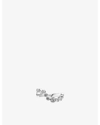 Sif Jakobs - Sardinien Wave Rhodium-Plated 925 Sterling- And Cubic-Zirconia Ring - Lyst