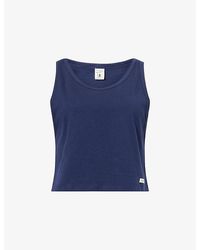 Sporty & Rich - Signature Logo Cotton-Jersey Lounge Tank Top - Lyst