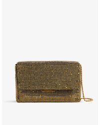 Ted Baker - Gliters Crystal-embellished Woven Cross-body Bag - Lyst