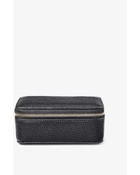 Aspinal of London - Travel Medium Logo-print Grained-leather Jewellery Case - Lyst