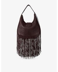 Jimmy Choo - Bar Hobo Biker Leather Shoulder Bag - Lyst