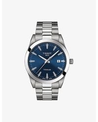 Tissot - T127.410.44.041.00 Gentleman Titanium Quartz Watch - Lyst