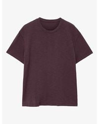 AllSaints - Addi Short-Sleeved Cotton-Jersey T-Shirt - Lyst