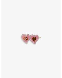 Gucci - Logo-embellished Heart Resin Hair Clip - Lyst