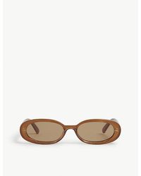 Le Specs - Outta Love Oval-Frame Polycarbonate Sunglasses - Lyst