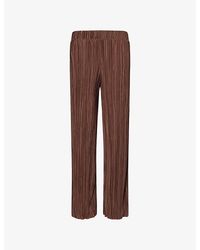 4th & Reckless - Olivia Plisse Woven Trousers - Lyst