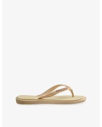 Havaianas - Slim Square Rubber Flip-Flops - Lyst