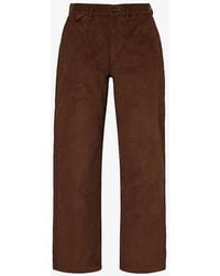 Honor The Gift - Brand-embroidered Cotton-corduroy Trousers - Lyst