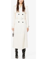 Redemption Double-breasted Satin-crepe Trench Coat - Black