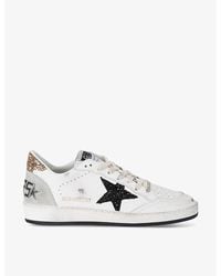 Golden Goose - Ballstar 10750 Leather Low-Top Trainers - Lyst