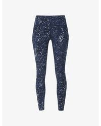 Sweaty Betty - Power 7/8 Workout Abstract-Pattern Stretch-Jersey Leggings - Lyst