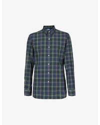 Polo Ralph Lauren - Check-print Long-sleeve Cotton Poplin Shirt - Lyst
