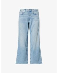 Rag & Bone - Saige Low-Rise Relaxed Denim Jeans - Lyst