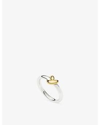 Missoma - Lucy Williams X Knot And 18Ct-Plated Stacking Ring - Lyst