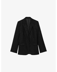 Zadig & Voltaire - Valse Single-Breasted Woven Blazer - Lyst