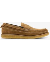 AllSaints - Jago Slip-on Leather Loafers - Lyst