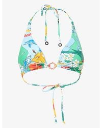 Seafolly - Viva Vacation Triangle Bikini Top - Lyst
