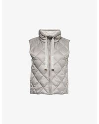 Max Mara Cube - Tregic Funnel-Neck Padded Shell Gilet - Lyst