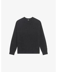 The Kooples - Brand-Embroidered Crewneck Wool-Blend Jumper - Lyst