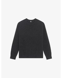 The Kooples - Brand-Embroidered Crewneck Wool-Blend Jumper - Lyst