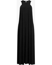 AllSaints - Kura High-neck Sleeveless Cotton Maxi Dress - Lyst