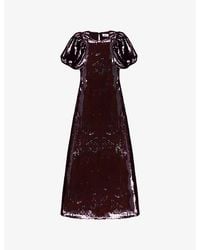Ro&zo - Annabelle Sequin-Embellished Maxi Dress - Lyst