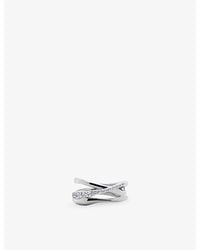 Monica Vinader - Nura Pavé 18Ct Vermeil And Lab-Grown Diamond Ring - Lyst