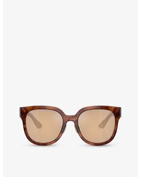 Miu Miu - Mu 01zs Square-frame Tortoiseshell Acetate Sunglasses - Lyst