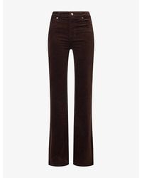 FRAME - The Corduroy Reboot Flared Stretch-Cotton Trousers - Lyst