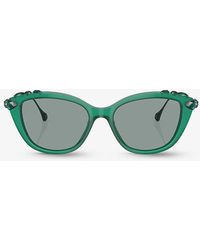 Swarovski - Sk6010 Cat-eye Acetate Sunglasses - Lyst