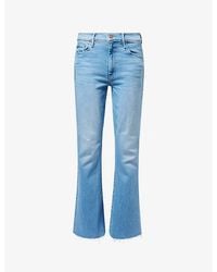 Mother - The Weekender Fray Flared-Leg Denim Jeans - Lyst
