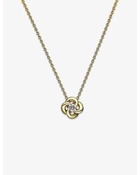 Shaun Leane - Entwined Petal 18Ct- And 0.10Ct Diamond Necklace - Lyst