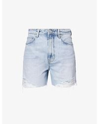 Reformation - Saige High-Rise Denim Shorts - Lyst