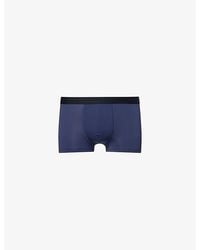 Hanro - Micro-Touch Branded-Waistband Stretch-Jersey Trunks - Lyst