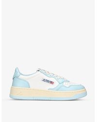 Autry - White/vy Medalist Low-top Leather Trainers - Lyst