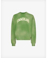 NAHMIAS - Summerland Brand-embellished Cotton-jersey Sweatshirt X - Lyst