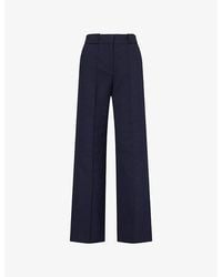 ME+EM - Elongator Tailored-Leg Double-Faced Cotton Trousers - Lyst