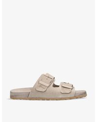 Manebí - Traveler Nordic Double-Buckle Suede Sandals - Lyst