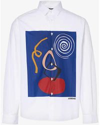 Jacquemus - La Chemise Simon Graphic-print Relaxed-fit Cotton-poplin Shirt - Lyst