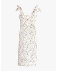 OMNES - Morgane Polka Dot Cotton Midi Dress - Lyst