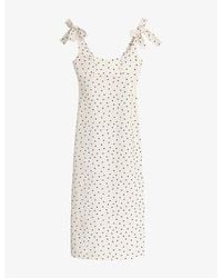 OMNES - Morgane Polka Dot Cotton Midi Dress - Lyst