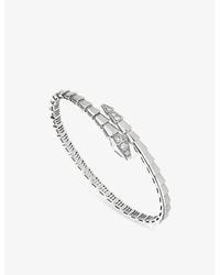 BVLGARI - Serpenti Viper 18Ct- And 0.47Ct Diamond Bracelet - Lyst